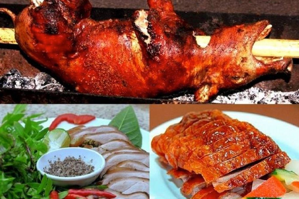 Cochon mini rôti, spécialité des montagnes du Nord-Vietnam, tendre et savoureux